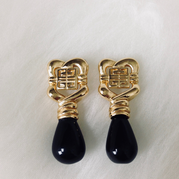 RARE ICONIC VINTAGE GIVENCHY EARRINGS - Picture 3 of 3